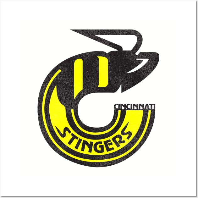 Defunct Cincinnati Stingers Hockey Team Wall Art by Defunctland